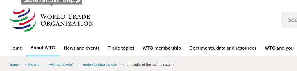 World Trade Organization title